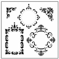 The Crafter's Workshop - 12 x 12 Doodling Templates - Fancy Frames