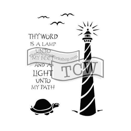 The Crafters Workshop - 6 x 9 Doodling Templates - Lighthouse