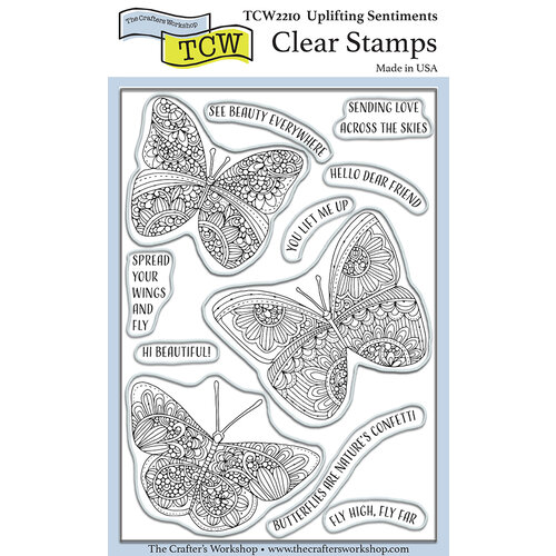 The Crafter's Workshop - Clear Photopolymer Stamps - Uplifting Sentiments