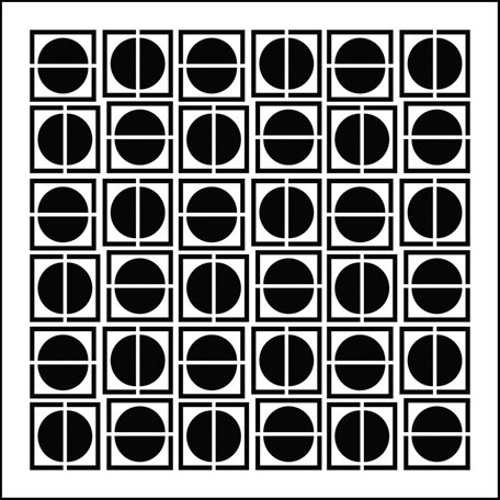 The Crafter's Workshop - 12 x 12 Doodling Templates - Circles in Squares