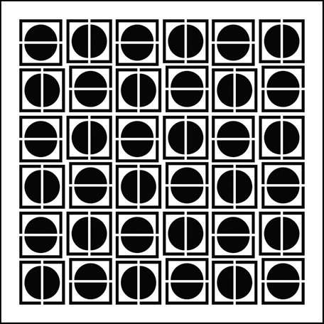 The Crafter's Workshop - 6 x 6 Doodling Templates - Mini Circles in Squares