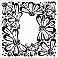 The Crafter's Workshop - 6 x 6 Doodling Templates - Mini Flower Frame
