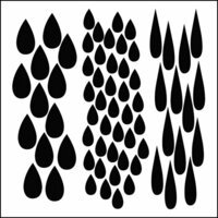 The Crafter's Workshop - 6 x 6 Doodling Templates - Mini Rain