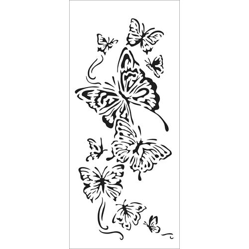 The Crafter's Workshop Butterfly Meadow Stencil