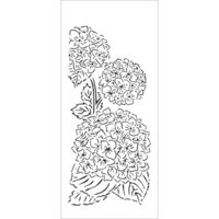 The Crafter's Workshop - Stencils - Slimline - Hydrangea Bouquet