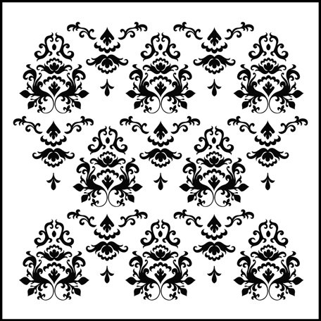 The Crafter's Workshop - 6 x 6 Doodling Templates - Mini Damask