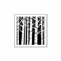 The Crafter's Workshop - 6 x 6 Doodling Templates - Mini Aspen Trees