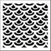 The Crafter's Workshop - 6 x 6 Doodling Templates - Mini Fish Scales