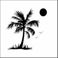 The Crafter's Workshop - 12 x 12 Doodling Templates - Palm Tree