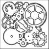 The Crafter's Workshop - 12 x 12 Doodling Templates - Gears