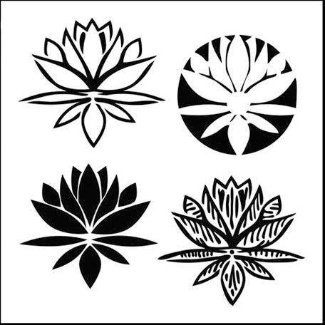 The Crafter's Workshop - 6 x 6 Doodling Templates - Mini Lotus Blossom