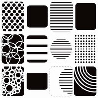 The Crafter's Workshop - 12 x 12 Doodling Templates - Life Shapes Small
