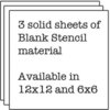 The Crafter's Workshop - 12 x 12 Doodling Templates - 3 Solid Stencil Sheets