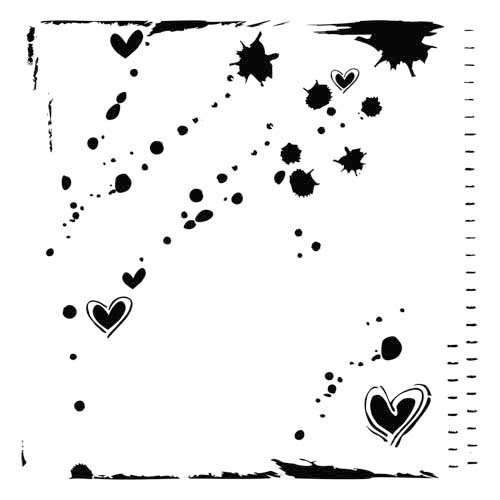 The Crafter's Workshop - 12 x 12 Doodling Template - Confetti