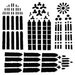 The Crafter's Workshop - 12 x 12 Doodling Template - Church Windows