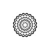 The Crafter's Workshop - 6 x 6 Doodling Template - Mini Bubble Doily