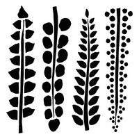 The Crafter's Workshop - 12 x 12 Doodling Template - Four Ferns