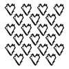 The Crafter's Workshop - 6 x 6 Doodling Template - Mini Grunge Hearts