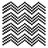 The Crafter's Workshop - 6 x 6 Doodling Template - Mini Chevron Tiles