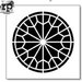 The Crafter's Workshop - 6 x 6 Doodling Template - Rose Window