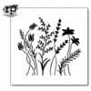 The Crafter's Workshop - 12 x 12 Doodling Template - Wildflowers