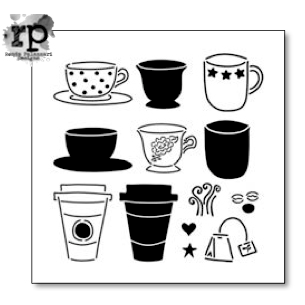 The Crafter's Workshop - 12 x 12 Doodling Template - Cafe Latte
