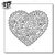 The Crafter&#039;s Workshop - 6 x 6 Doodling Template - Embroidered Heart