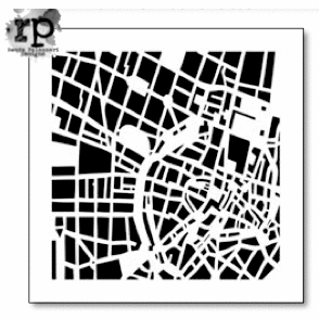 The Crafter's Workshop - 12 x 12 Doodling Template - City Grid