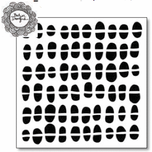 The Crafter's Workshop - 12 x 12 Doodling Template - Stones Divided