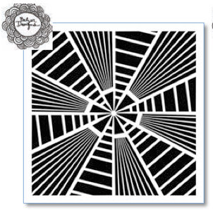 The Crafter's Workshop - 6 x 6 Doodling Template - Stripes Explosion