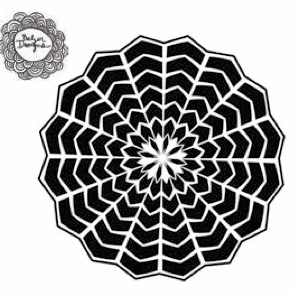 The Crafter's Workshop - 12 x 12 Doodling Template - Web Doily