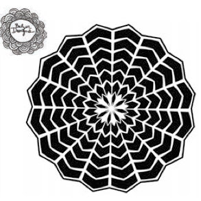 The Crafter's Workshop - 6 x 6 Doodling Template - Web Doily