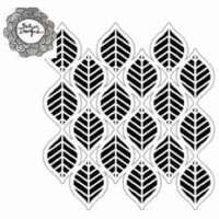 The Crafter's Workshop - 12 x 12 Doodling Template - Art Deco Leaves