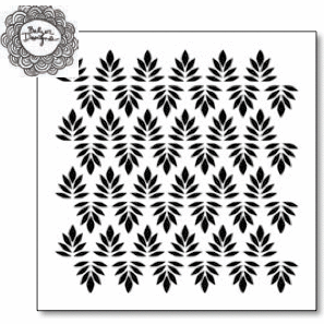 The Crafter's Workshop - 12 x 12 Doodling Template - Indian Leaves