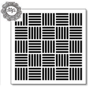 The Crafter's Workshop - 6 x 6 Doodling Template - Mod Checkerboard