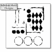 The Crafter's Workshop - 12 x 12 Doodling Template - Harlequin Circles