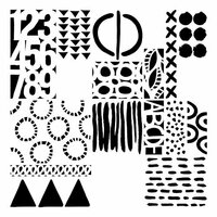 The Crafter's Workshop - 6 x 6 Doodling Template - Geometric Art Layers