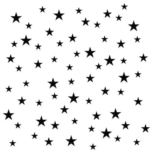The Crafter's Workshop - 12 x 12 Doodling Template - Random Stars