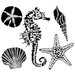 The Crafter's Workshop - 6 x 6 Doodling Template - Sea Creatures