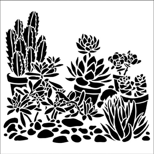 The Crafter's Workshop - 12 x 12 Doodling Templates - Desert Garden