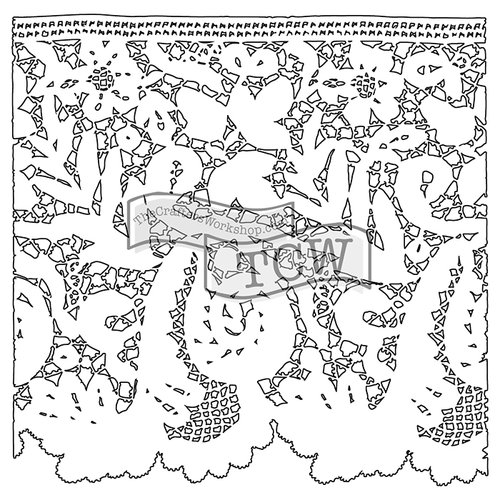 The Crafters Workshop - 12 x 12 Doodling Templates - Lace