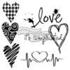 The Crafters Workshop - 12 x 12 Doodling Templates - Complicated Hearts