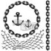 The Crafters Workshop - 6 x 6 Doodling Templates - Mini Nautical Chains