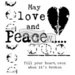 The Crafters Workshop - 12 x 12 Doodling Templates - Love and Peace
