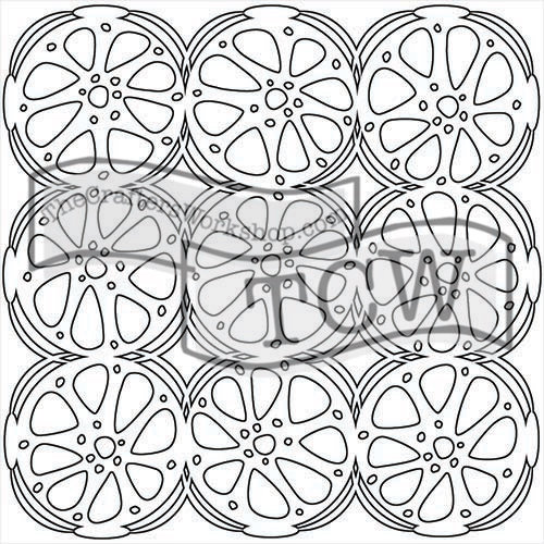 The Crafters Workshop - 6 x 6 Doodling Templates - Mini Orange Slices