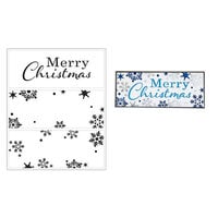 The Crafter's Workshop - 3-in-1 Layering Stencils - 8.5 x 11 Sheet - Slimline - Merry Snowflakes