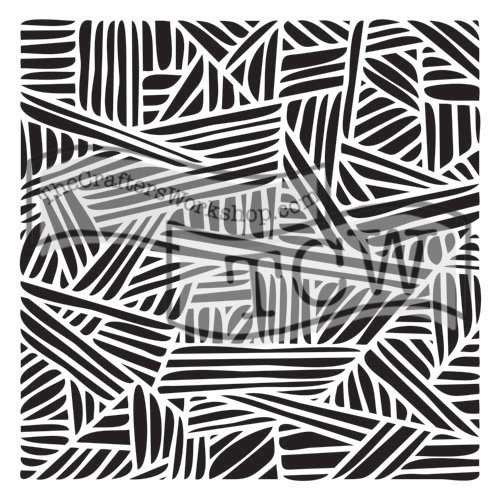 The Crafters Workshop - 12 x 12 Doodling Templates - Overlapping Stripes