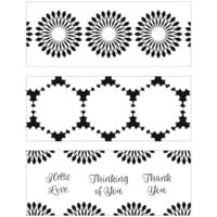 The Crafter's Workshop - 3-in-1 Layering Stencils - 8.5 x 11 Sheet - Slimline - Triple Flowers