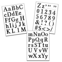 The Crafter's Workshop - Stencils - 8.5 x 11 Sheet - Traditional Alphabet - 3 Pack