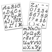 The Crafter's Workshop - Stencils - 8.5 x 11 Sheet - Script Alphabet - 3 Pack
